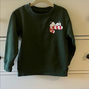 Peanuts Dark Green Snoopy Sweatshirt